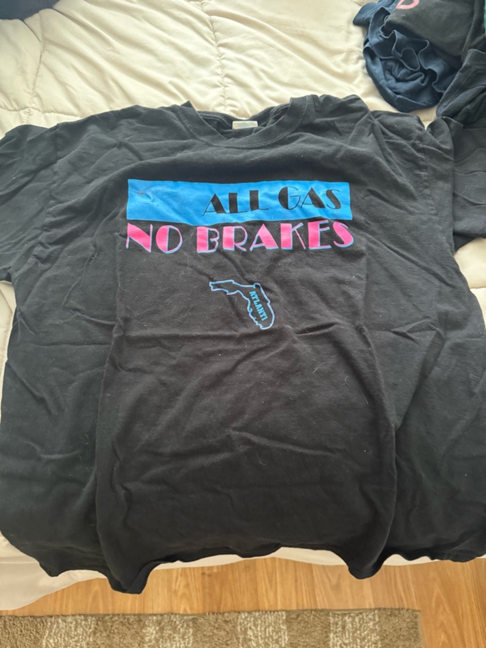 All Gas No Brakes Black Graphic Tee